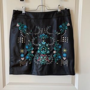 Desigual mini skirt with embroidery detail